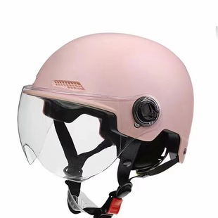 New national standard Class A 3C sunscreen UV protection electric car helmet motorcycle men's and women's half helmet universal four-season helmet