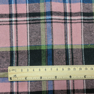 in stock Tie-Dye Printed Plaid Fabric Casual Women's Fashion dress Shirt Thickened Children's Coat Plaid