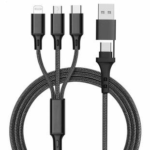 Cross-border weaving two-to-three data cable for Huawei TYPE-C charging PD five-in-one charging mobile phone gift line