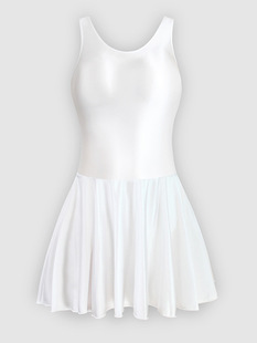 one-fit tight training skirt sports yoga ballet dance skirt vest body skirt silky gloss gymnastics skirt