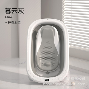 Baby Bathtub Baby's Foldable Bathtub Toddler Children's Sitting and Lying Large Household Newborn Children's Products