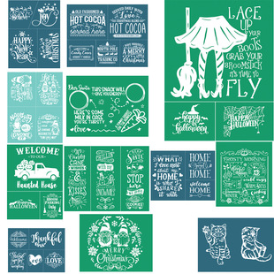Cross-border washable DIY Mesh Screen Stencils adhesive Screen printing Screen template