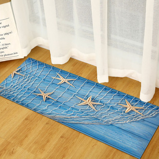 Hot Sale Wood Grain Home Door Mat Kitchen Absorbent Long Toilet Non-Slip Floor Mat Living Room Bedroom Carpet 1