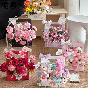 Gardenia Flower bouquet English simple sticker adhesive seal label super sticky flower shop diy packaging materials