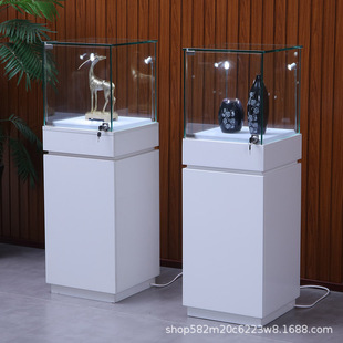 Museum Display Cabinet Antique Porcelain Cultural Relics Display Cabinet Independent Jewelry Glass Counter Product Exhibition Counter