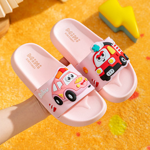 Summer Car Children's Slippers Comfortable Boys' and Girls' Wear-Resistant Wear-Resistant Slippers for Boys' and Girls' Baby Sandals