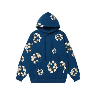 Новый DENIM TEARS вспененный капок свитер пара костюм трансграничный новый американский с капюшоном