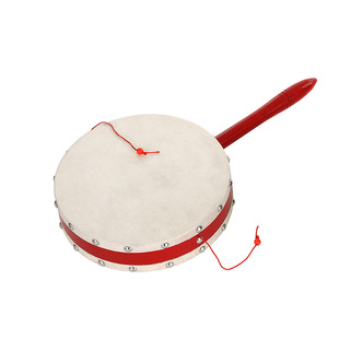 Rattle drum children's Orff musical instrument children's percussion instrument teaching aids small size medium large rattle drum