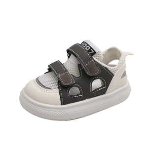Boys Mesh Shoes 2025 Summer New Soft Sole Children's sneaker Fashionable Hollow Breathable Single Mesh Shoes Girls' Sandals