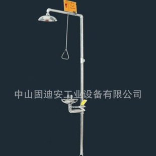 Three-dimensional 304 stainless steel eye washer composite vertical emergency shower laboratory factory inspection Research Institute factory