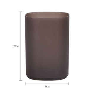 Household desktop oblique pen holder cosmetic storage box transparent square pen bucket desktop stationery factory direct sale