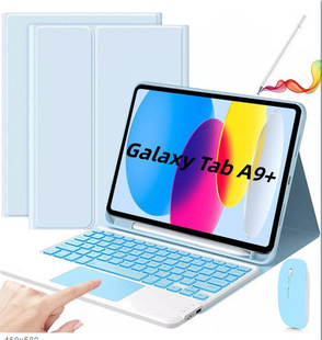 Применимо для Samsung Tab S9FE bluetooth клавиатура чехол A9plus с сенсорной подсветкой
