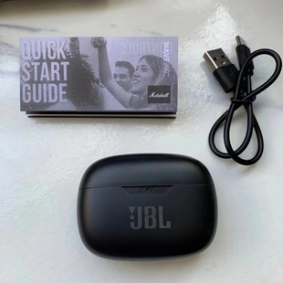 For JBL W200TWS True Wireless Bluetooth Headset Music Sports Band Mai Talk Sound Insulation Subwoofer Earplugs