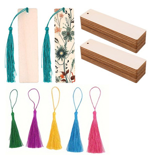 in stock wooden bookmark tag tassel wooden bookmark blank tag with page with antique DIY bookmark tag