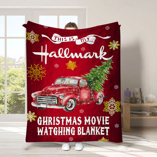 Christmas New Flannel Blanket Holiday Gift Christmas Blanket Photo Atmosphere Nap Blanket Air Conditioning Blanket