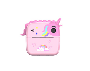 Unicorn children's camera, the one-button thermal shoot-to-shoot high-definition dual-shot printing camera digital toy