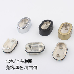Thickened 16-tube combination with rubber ring clothing holder clothing rod zinc alloy clothing holder wardrobe clothing rod flange holder
