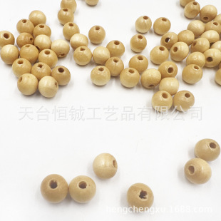 100 pcs/pack natural wood varnish round wood beads 10mm handmade beaded wood color loose beads diy jewelry accessories