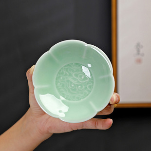 Chinese-style ceramic dessert plate pastry plate snack plate restaurant Restaurant Hotel Club tea room nut plate household tray