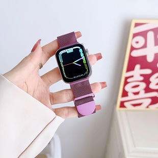 Применимо для Apple 56789 поколения часы металлический ремешок apple watch Милан Ницца двойной магнитный браслет