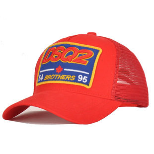DSQ2 hat men's summer sunscreen sunshade mesh baseball cap breathable cap men's and women's embroidered hat cross border