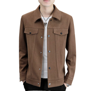 2025 Spring and Autumn New Men's Jacket Workwear Jacket Casual Korean Style All-match Lapel Top 0108