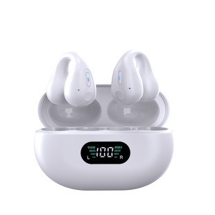 Новый TWS костная проводимость беспроводной Bluetooth зажим для наушников ухо Мини цифровой дисплей высокое качество звука Спорт истинное шумоподавление Bluetooth