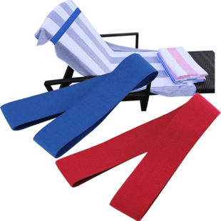 Beach towel holder windproof towel belt elastic towel holder elastic chair entrainment swimming pool leisure chair fixed strap