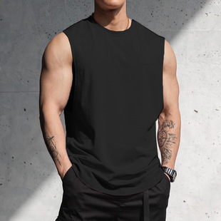 gymking Muscle Fitness Training Vest Sleeveless Tennis Running Hurdle Vest Sports Leisure Fashion
