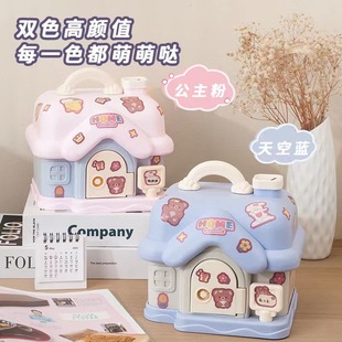 2023 New Cute Mushroom House Small House Piggy Bank Cartoon Piggy Bank Student Children Girl Gift