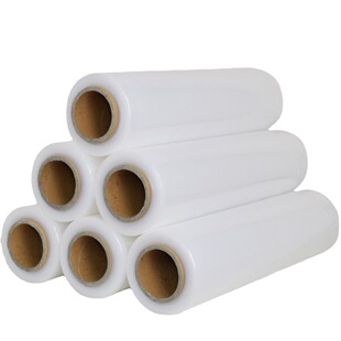 Industrial cling film stretch wrapping film wholesale pe transparent shipping pallet packing protective film Self-adhesive wrapping film