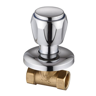 Copper concealed valve 4 points concealed switch bathhouse shower valve quick opening solar water supply Wall type repair accessories