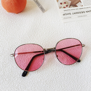 Korean fashion children's sunglasses metal frame baby sunglasses travel sunglasses new anti-ultraviolet eye protection glasses