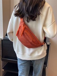 Mobile Phone Waist Bag Men's Chest Bag Waterproof Japanese Style Small Satchel Women's Lightweight Student Casual Sports Ins Style Crossbody Bag