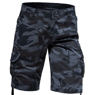 Summer Camouflage Men's Shorts Casual Pants Mid-length Pants Tooling Beach Pants Five-point Pants Multi-pocket Five-point Pants Trendy