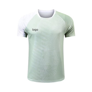 2023 slanting ~ badminton clothing competition clothing quick-drying T-shirt summer breathable sports short sleeve jacket men's and women's team clothing