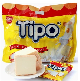 Wholesale Vietnam Imported Tipo Fruit Durian Flavored Rusk Biscuits Snacks 270g 12 Packs Per Box