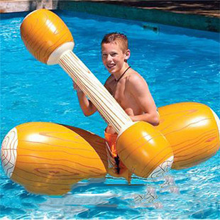 Factory direct sale of cross-border new water wood game inflating stick inflatable pair of water sports game floating row