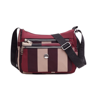 Origin supply manufacturers wholesale 2021 new fashion nylon plaid diagonal dumplings women bag mother casual shoulder