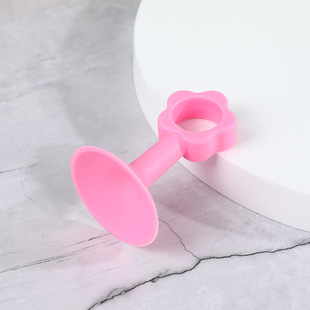 Silicone door suction touch punch-free anti-collision glass buffer door handle plastic rubber toilet top wall block spot