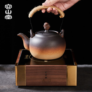 Rongshantang Electric Appliance Electric Ceramic Stove Tea Stove Solid Wood Coarse Pottery Teapot Tea Boiling Pottery Pot Household Large Kettle