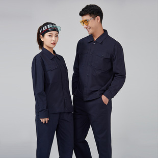 Summer spot work Cotton moisture wicking polyester cotton black security clothing woven youth work clothes workwear, uniform