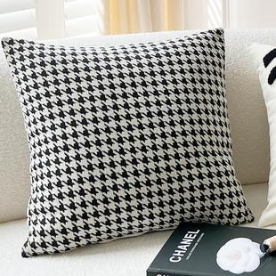 ins Nordic embroidered pillowcase Internet celebrity flower pillow living room sofa pillow waist pillow cushion without core