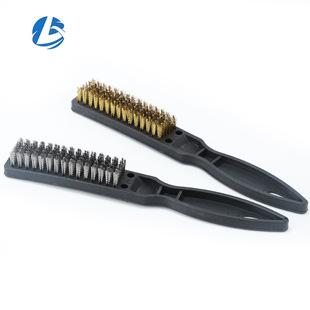 Xin Da Wire Brush Wen Play Brush Stainless Steel Cleaning Industrial Steel Brush Long Handle Brush Copper Wire Small Toothbrush Hard Brush