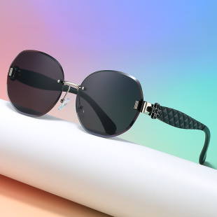 2025 New Style Sunglasses Women's Round Face Sunglasses Trendy Fashion UV-proof Glasses Performance Slimming Ins Glasses