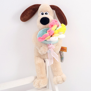 Handdog Pendant Cute Plush Doll Bag Pendant Couple Keychain Decoration Cartoon Gift Toy