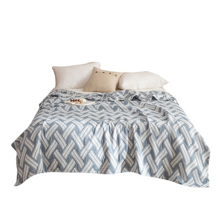All Cotton Japanese-style Pure Cotton Towel Quilt Single-person Washable Three-layer Gauze Quilt Adult Double-person Thin Towel Cover Blanket