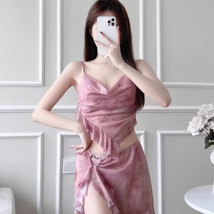 Swimsuit Women's Summer Split Skirt Three-Piece Set Small Chest Gather Sexy Slim Flesh Covering Seaside Vacation Fat Pure Style