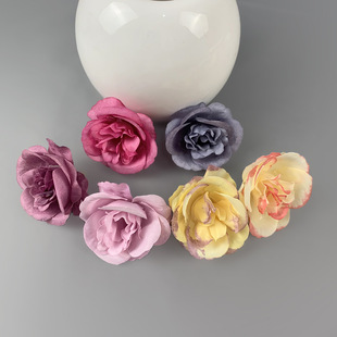 Light Luxury Oil Painting Rose Simulation diy French Retro Phoenix Rose Simulation Flower Arranging Nordic Decorative Fake Flower Ornaments