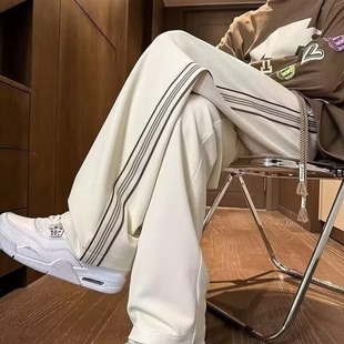2025 New Loose Casual Pants Men's Korean-style Trendy All-match Pants Spring and Autumn Pendant Wide-leg Trousers